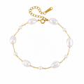 Elegantes Perlenarmband mit Süßwasserperlen