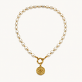 Perlenkette mit Kompass Charm