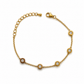 Glitzer Edelstahl Armband