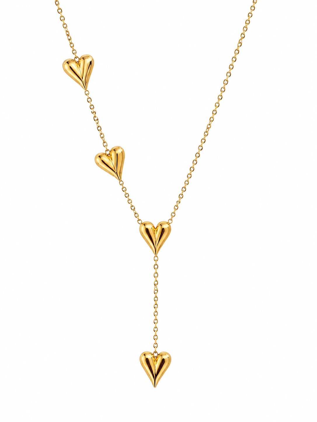 Golden Hearts – Edelstahl Kette