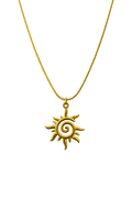 Golden Spiral Sun- Edelstahl Kette