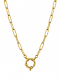 Glieder Charm Edelstahlhalskette