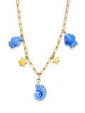 Ocean Blue Edelstahlkette