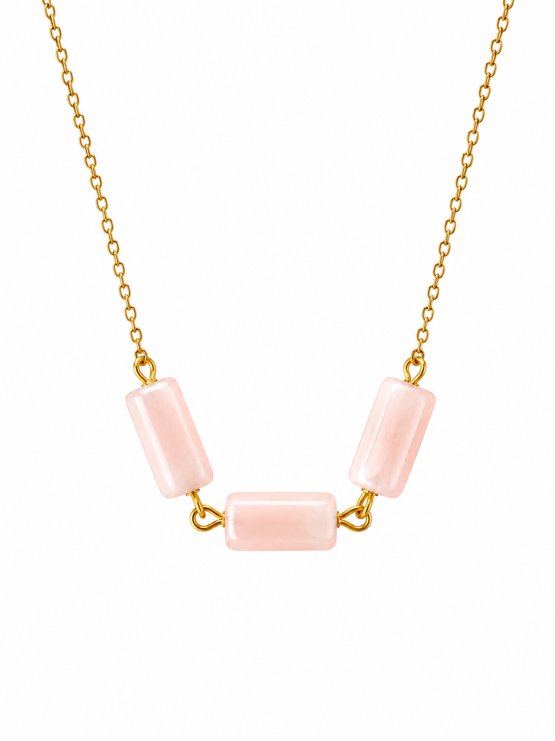 Rose Glow- Edelstahl Kette