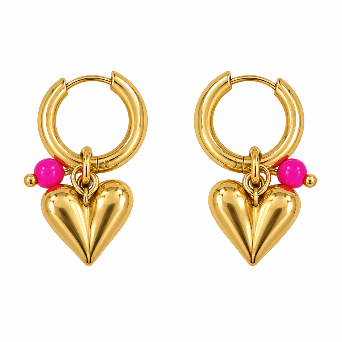 Colorful Heart Ohrringe