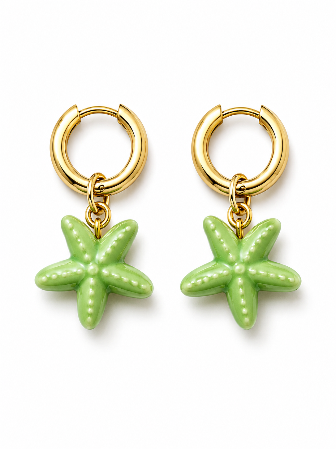 Matcha Ocean Star – Edelstahl Ohrringe
