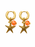 Ohrringe little Seastar orange