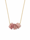 Pink Stone Edelstahlkette