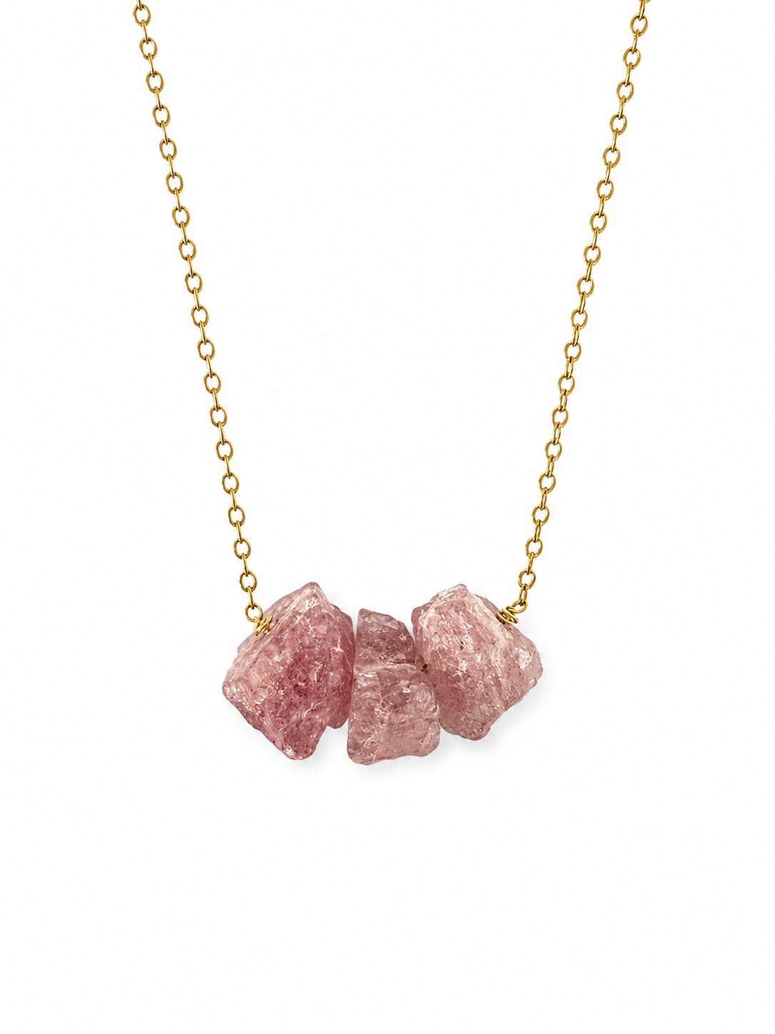 Pink Stone Edelstahlkette