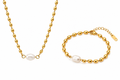 Set Edelstahlkette und Armband