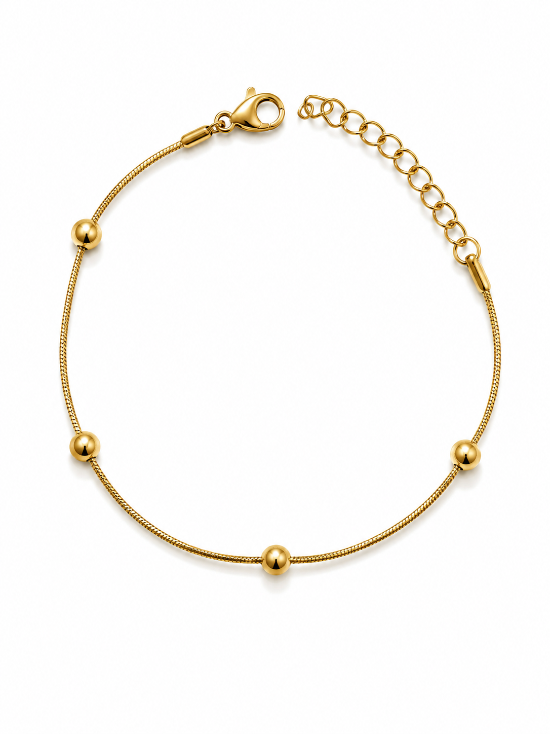 Edelstahl Armband mit Kugeln