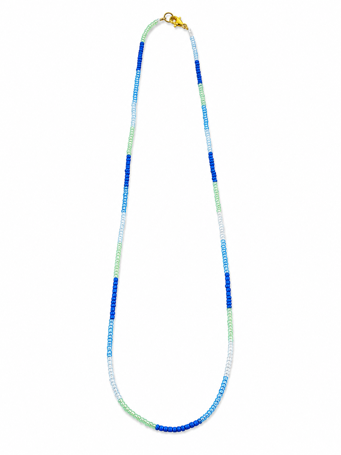 Perlenkette Blau meets Green
