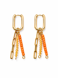 Sunvibes Orange - Edelstahl Ohrringe