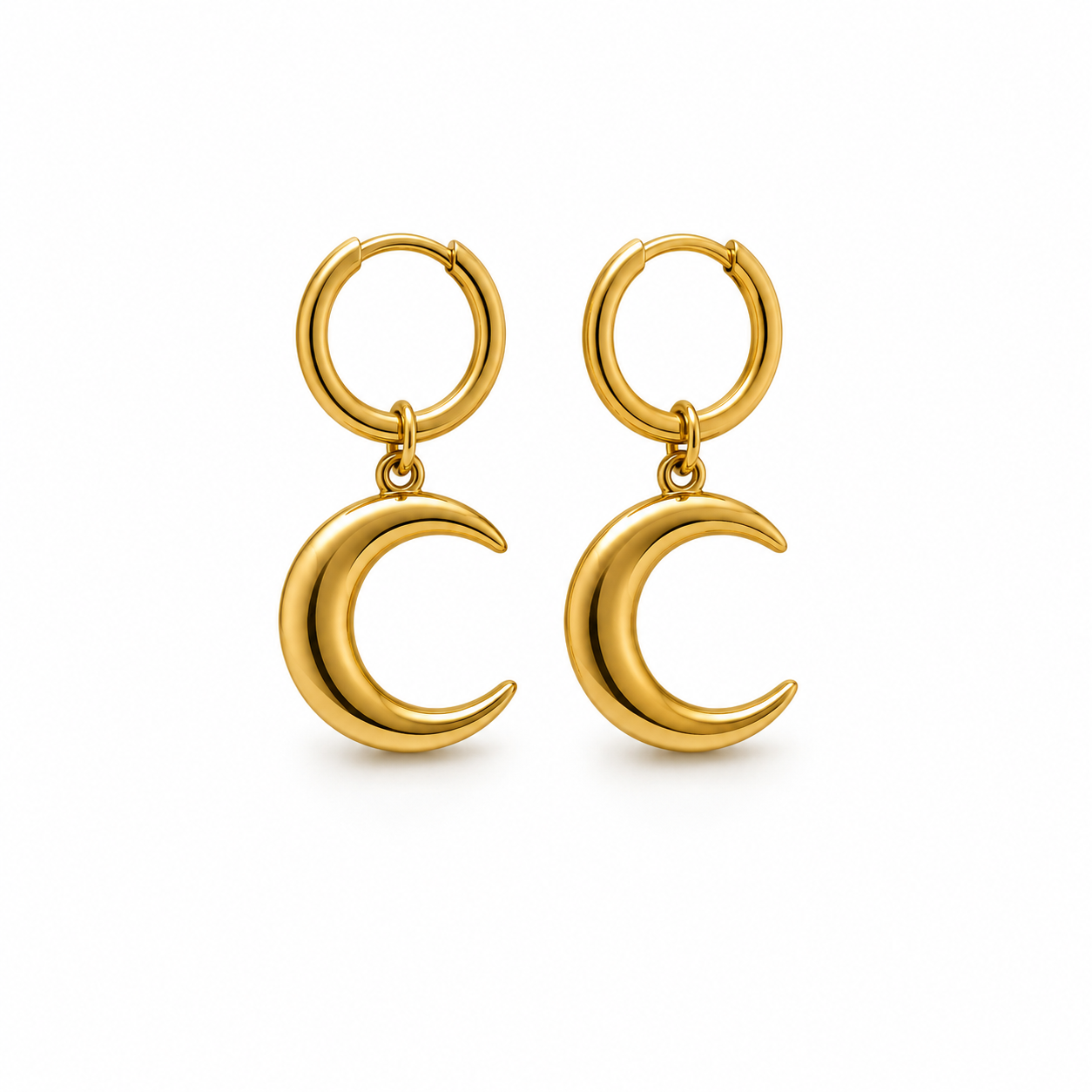 Moonlight Glow – Edelstahl Ohrringe